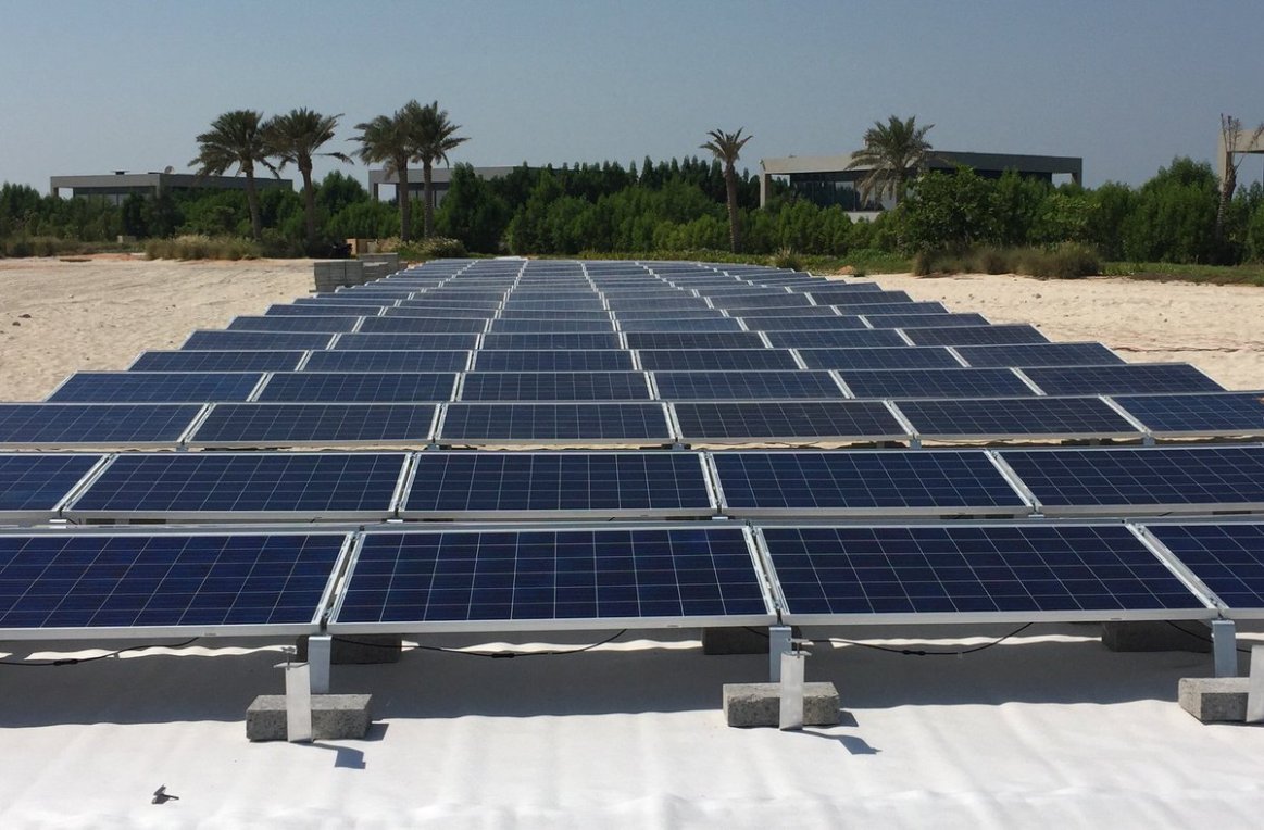 Flat Roof Ballast Solar System