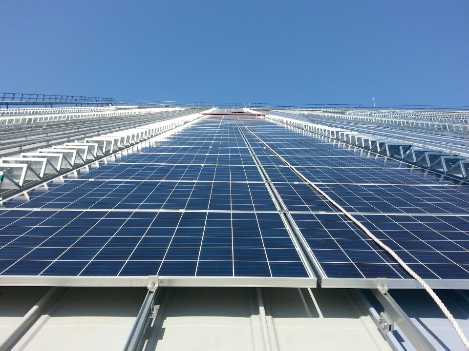Solarkapazitätspotenzial auf Lagerdächern in Großbritannien