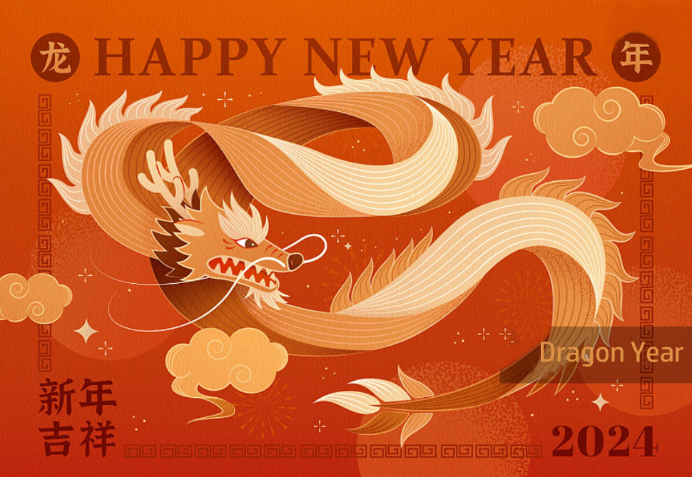 Chinesische Neujahrsfeiertagsnotiz