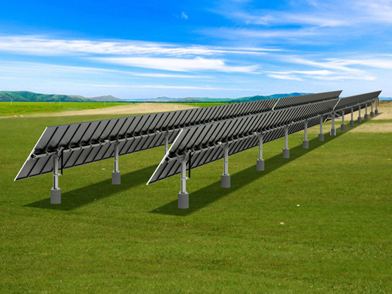 Automatic Sun Tracker One Axis Ground Mounting PV Tracking System