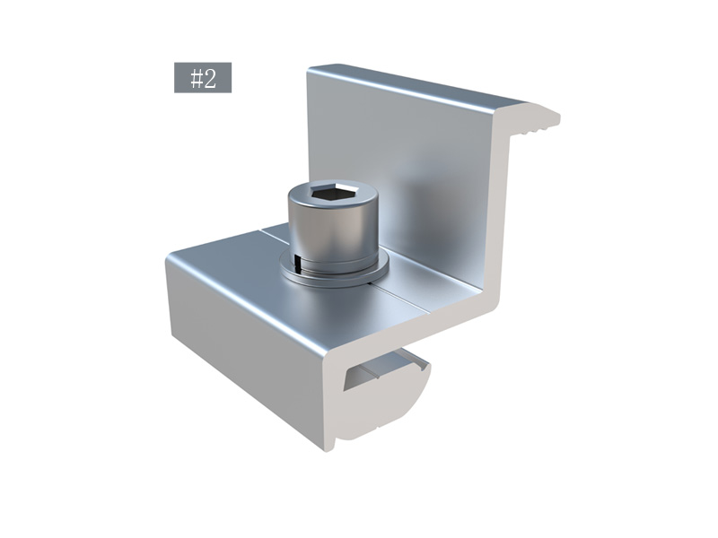 Großhandel Solar Mount Struktur Aluminium Endklemme