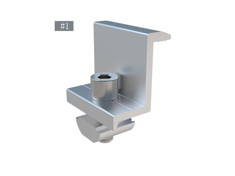 Großhandel Solar Mount Struktur Aluminium Endklemme